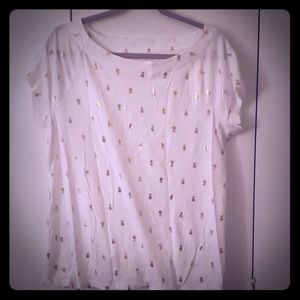 White Pineapple Shirt